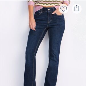 Seven7 Dark Blue Women's Boot Cut Jeans